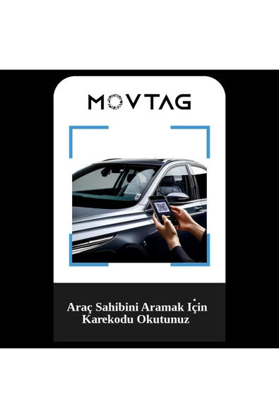 Birben Araç Kare Kod Numaratör Oto Karekod  Cam Etiketi Araç Akıllı Barkod  Etiket ürün görseli