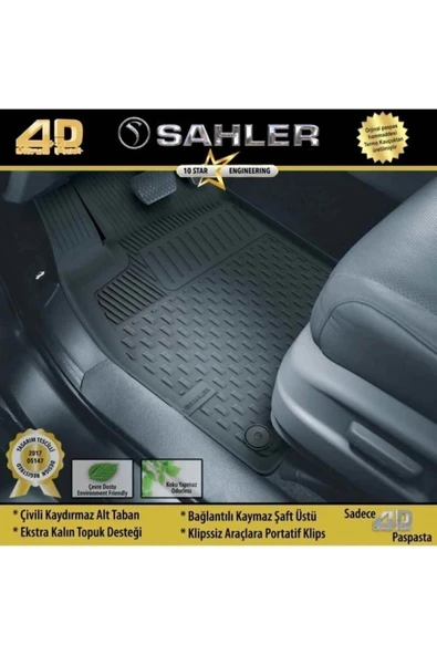 Sahler Vw Passat B8 2014- Sonrası 4.5d Havuzlu Paspas - Resim 2