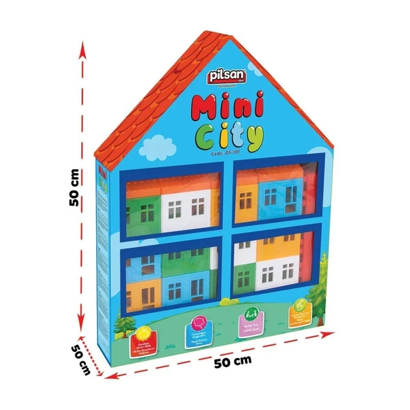 Nessiworld  03 101 Pilsan Mini Kent 34 Parça - Resim 4