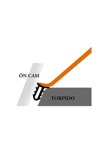 Birben Araç Torpido Yalıtım Fitili Cam Arası Düşme Engelliyici Ses Yalıtım Fitili - Resim 5