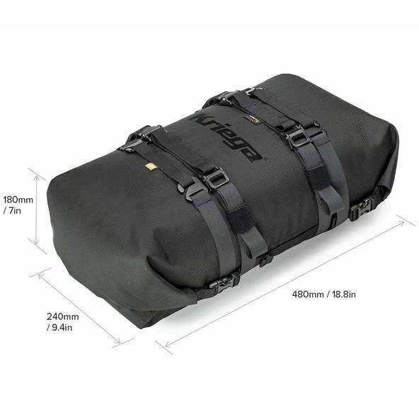 KRIEGA KRP20 ROLLPACK MOTOSİKLET ÇANTASI TURUNCU - 4