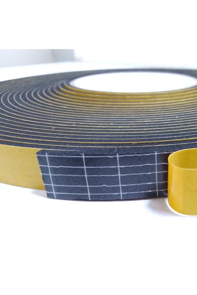 Birben Kapı Pencere Bandı Yapışkan Sünger 3 Milim Kalınlık 15 Milim Genişlik 10 Metre Uzunluk / Epdm-3*15 - Resim 4