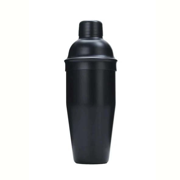 Perlotus Mat Siyah Çelik 700 ml Süzgeçli Kokteyl Shaker Karıştırıcı - 4