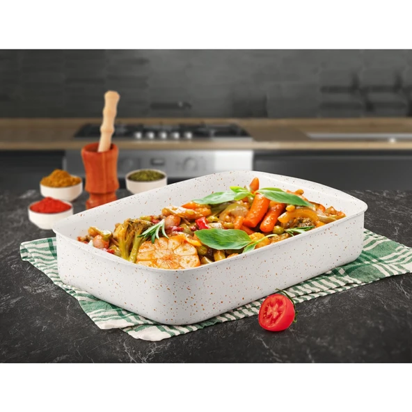 LİNES MAYA GRANİT MAYA TEPSİ 34X25CM