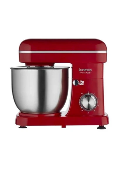 LORENZO MASTER PLUS STAND MİKSER HAMUR YOĞURMA KIRMIZI - 2