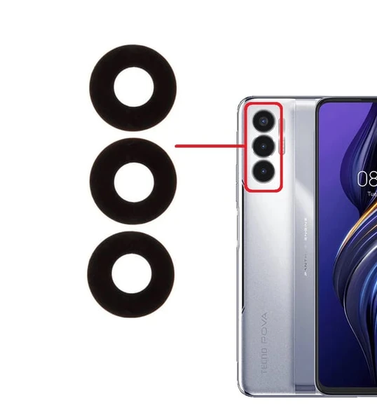 Tecno Uyumlu Pova 3 Kamera Lensi Cam LF7n ürün görseli
