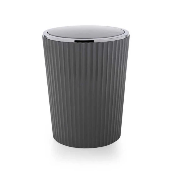 Primanova Nely Gri Çöp Kovası Krom Kaplama
