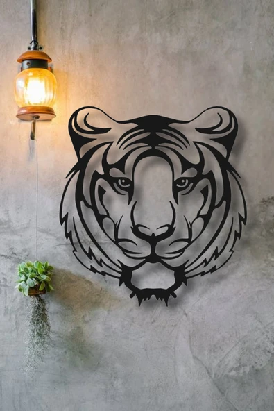 KAPLAN KAFASI METAL DUVAR DEKORU - 2