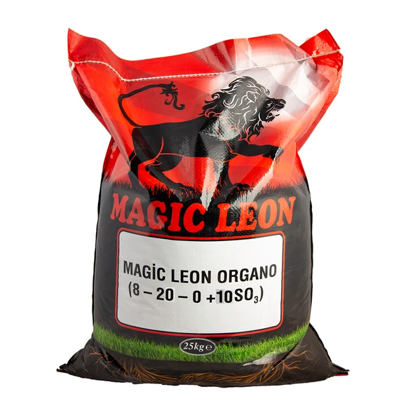 Organiksa Magic Leon 8-20-0+ 10 SO3 - 4x25 Kg Toplam 100 Kg - 2