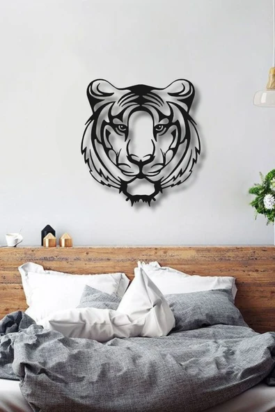 KAPLAN KAFASI METAL DUVAR DEKORU - 4