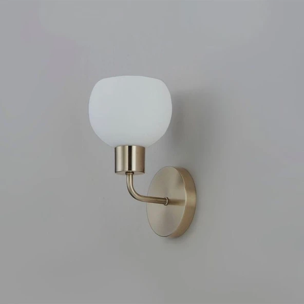 Rsylight Metal Modern Eskitme Kaplama Opal Camlı Dekoratif Rustik Duvar Aplik