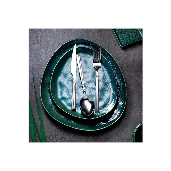 Schafer Sharp Gümüş01 72 Parça 12 Kişilik Çatal Kaşık Bıçak Takımı - 2