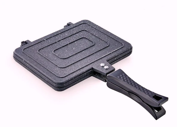 Burak Eda Granit Döküm Grill Ocak Üstü El Tost Makinesi