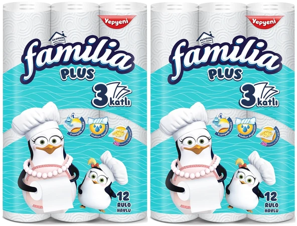 Familia Kağıt Havlu Plus 24 Lü Pk (3 Katlı) (2Pk*12)