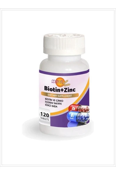 Meka Nutrition Biotin Ve Çinko ( Zinc ) 120 Tablet