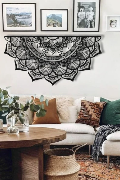 MANDALA DESENLİ METAL DUVAR DEKORU - 2
