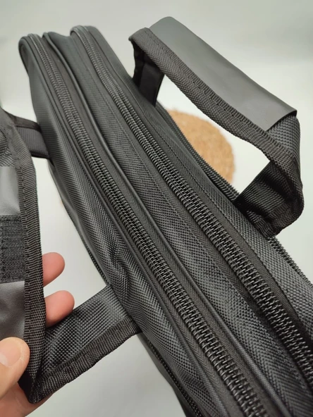 Büyük Boy Leptop Bölmeli Güçlü Evrak Çantası Altı Deri - 4