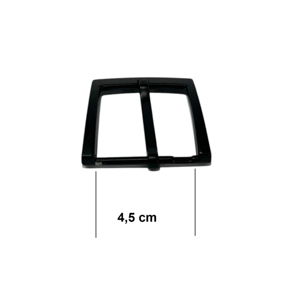 Kemer Tokası 4,5 cm Siyah Boyalı 1 Adet  (Leathercraft, Deri Hobi) - 4