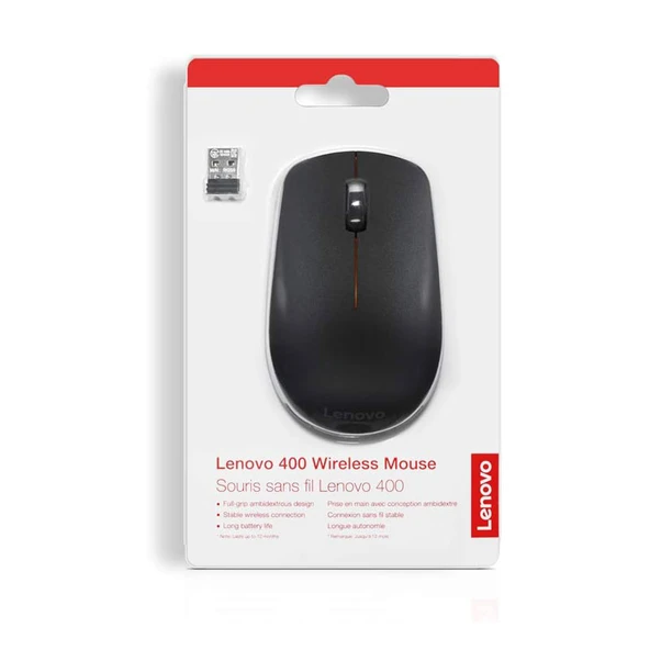 Lenovo Kablosuz Mouse 400 Wireless Siyah - GY50R91293 - Resim 7
