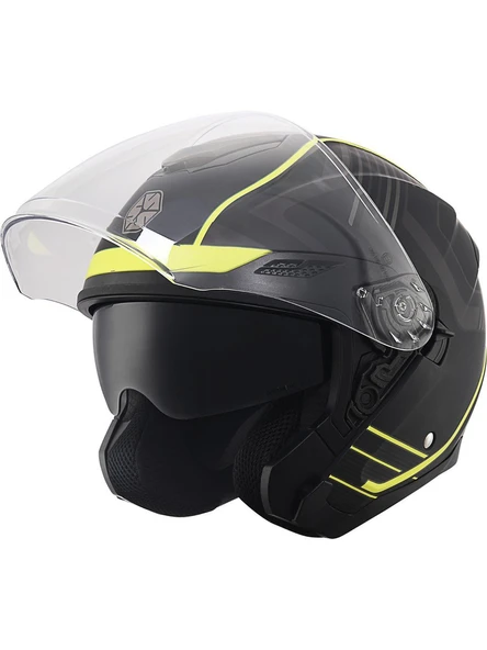 Scoyco 669 Cavalry Yarım Kask (Güneş Vizörlü)