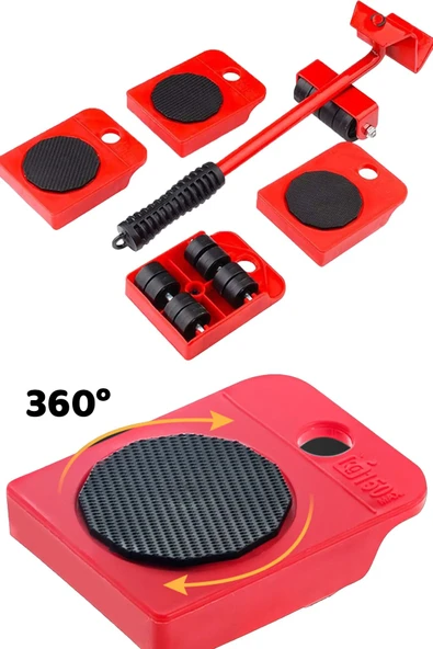 Tekerlekli Taşıma Aparatı – Çelik Gövdeli, Mobilya ve Beyaz Eşya Kaldırma Kaydırma Seti - 2