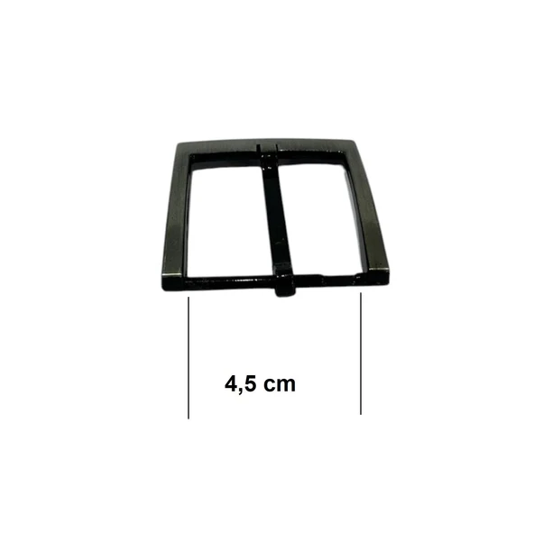 Kemer Tokası 4,5 cm Siyah Silme 1 Adet  (Leathercraft, Deri Hobi) - 4