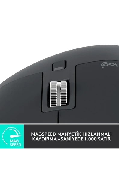 Logitech MX Master 3S Kablosuz Mouse Siyah 910-006559 - 4