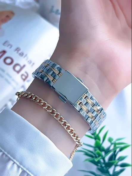 Daniel Klein Çelik Kordon 3 Atm Suya Dayanıklı Özel Tasarım Kadın Kol Saat+Bileklik VS.BLKT.0126 - Resim 3