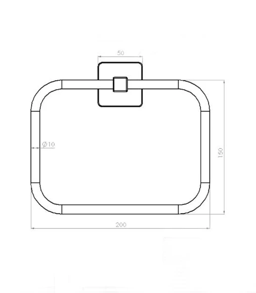 Tema Kare Yuvarlak Havluluk - 2