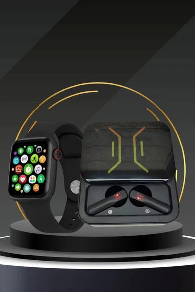 Bluetooth Bağlantılı Kablosuz Kulaklık ve Yeni Nesil Akıllı Saat 5.0 Bluetooth - 4