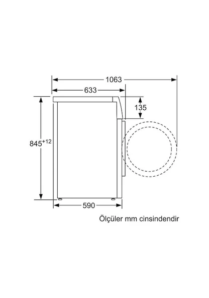 Profilo CMN12190TR 9 kg 1200 Devir Çamaşır Makinesi - 4