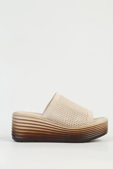 Pierre Cardin PC-54574 Dolgu Topuk Kadın Günlük Terlik - 5