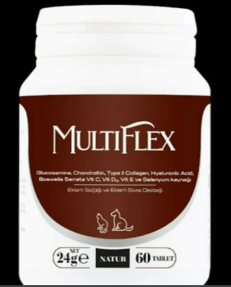 Natur Multiflex Kedi Köpek Kemik Destekleyici Vitamin Mineral 60 Tab