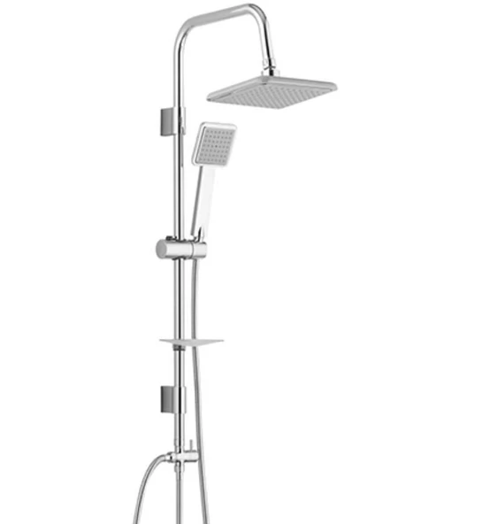 Tema 53260 Rain-Quadro-Pratik 1F Tepe Duş Seti ürün görseli 1