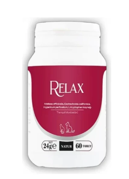 Natur Relax Kedi Köpek Sakinleştirici 60 Tablet