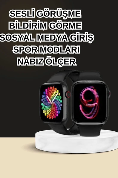 Dokunmatik Akıllı Saat Yeni Nesil Kulaklık Kampanyası ANC Özelliği Yüksek Ses Kaliteli - 3