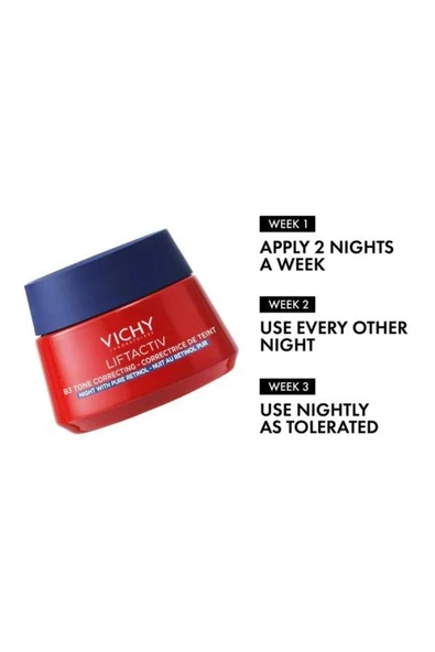 Vichy Liftactiv B3 Cilt Tonu Eşitleyici Retinol İçeren Gece Kremi 50 ml 2 ADET - 2