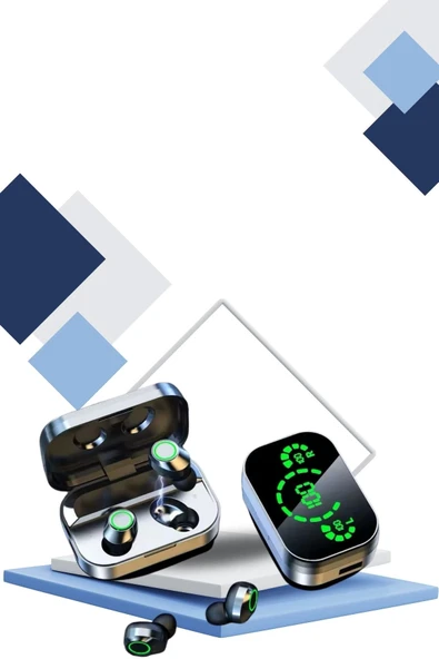 Yeni Nesil Akıllı Saat ve Ucuz Kaliteli Bluetooth Kablosuz Kulaklık Amoled Ekran - 3