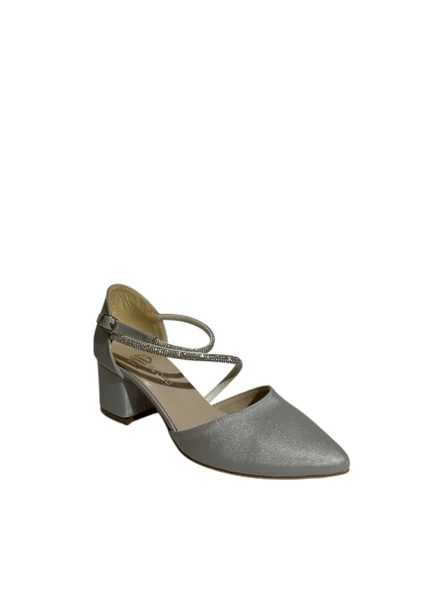 Mg Shoes 9575 Kadın Bilekten Bağlı Topuklu Saten Ayakkabı (Yaz 25) - 3