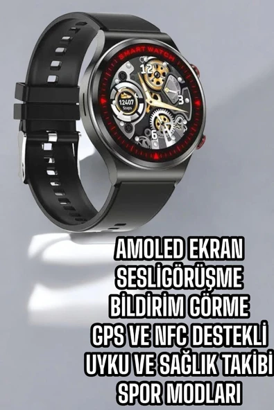 Bluetooth Bağlantılı Akıllı Saat Tüm Telefonlara Uyumlu Değiştirilebilir Kordon - 3