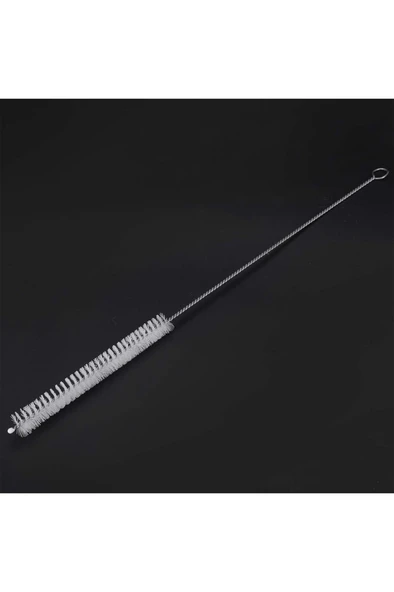 10 Adet Metal Krom Pipet Klavye Temizleme Fırçası Çubuğu Teli - 3