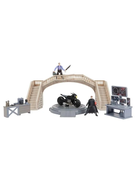 Batman 1068398 Batman Batcave Film Anları 1 Araç + 2 Figür -Spinmaster - 2