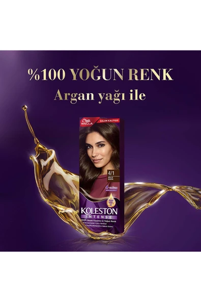 Koleston Intense Saç Bayası 4.1 Küllü Kahve - 3