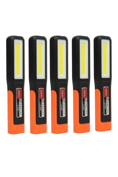 Her Araçta Bulunması Gereken Gold Orion Or 998 Ayarlanabilir Mıknatıslı Şarjlı Fener 5 Adet Lamba