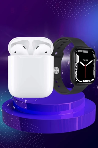 2025 Model Akıllı Saat ve 2.Nesil TWS Bluetooth Kulaklık ANC Özelliği Amoled Ekran - 2