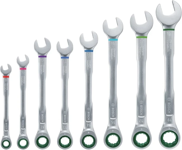 Bosch 8 Parça Kombine Anahtar Seti - 2