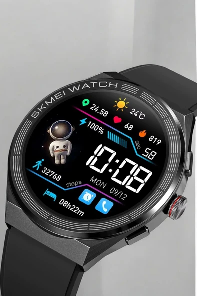 Bluetooth Bağlantılı Akıllı Saat Tüm Telefonlara Uyumlu Değiştirilebilir Kordon - 6