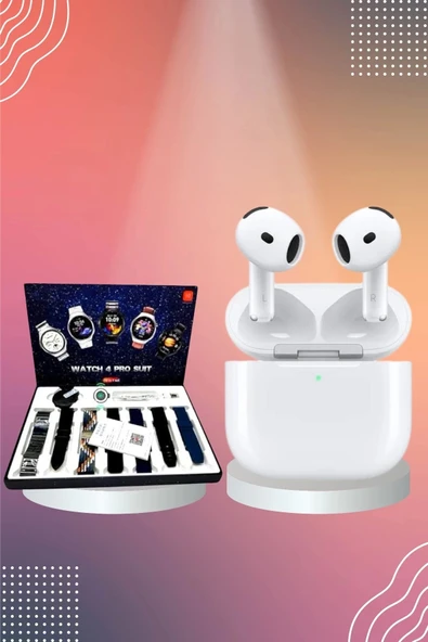 3.Nesil TWS Bluetooth Kulaklık Bluetooth Bağlantılı Akıllı Saat Amoled Ekran Plastik Hasır Kordon - 2