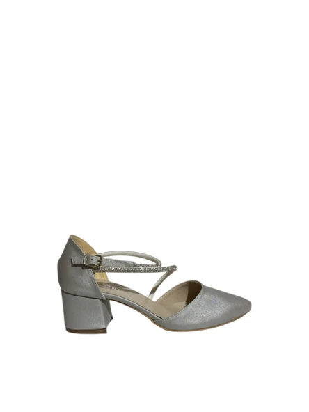 Mg Shoes 9575 Kadın Bilekten Bağlı Topuklu Saten Ayakkabı (Yaz 25)