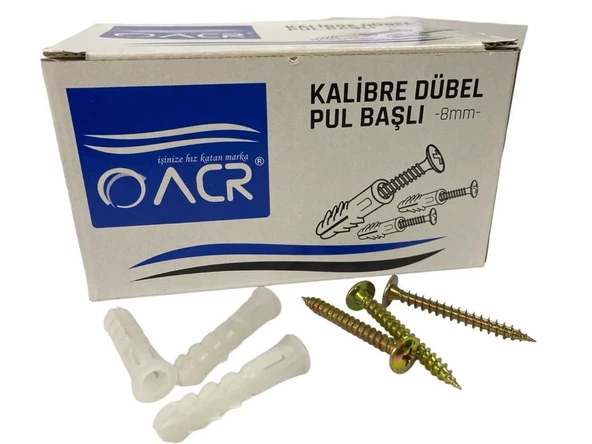 ACR 8 mm Kalibre Dubel 100 Adet - 2